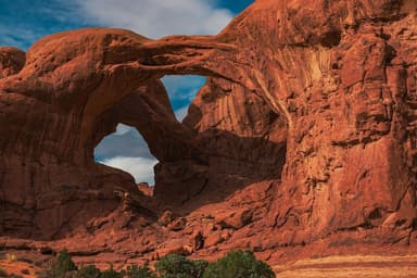 Double arches at Arches National Park