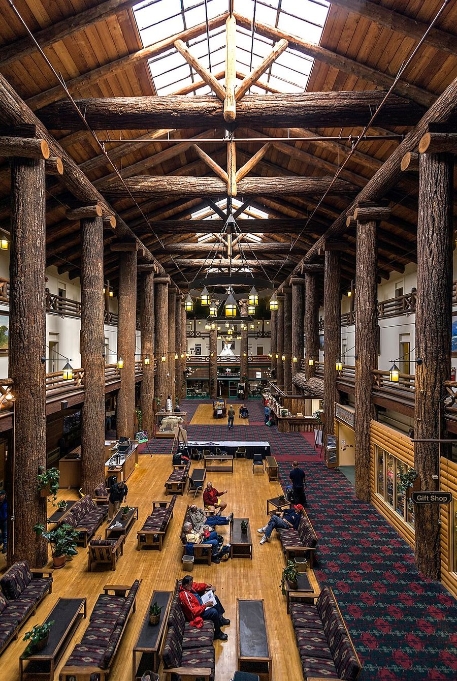 Historic lodge lobbies